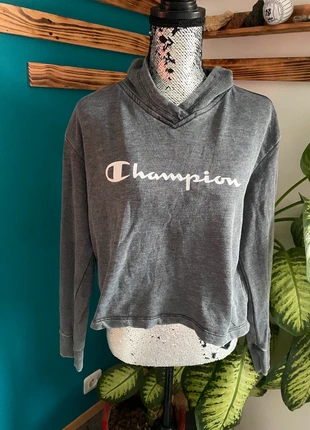 sweat champion croc top court oversize capuche hoodie gris taille M, brand: Champion, condition: Very good, size: M / 38 / 10, €10.00, €11.20 includes Buyer Protection