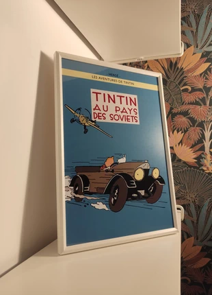 Tintin au pays des Soviets (édition spéciale) cadre avec poster cadeau, 30x21 cms, estado: Muy bueno, 8,00 €, 9,10 € Protección al comprador incluida