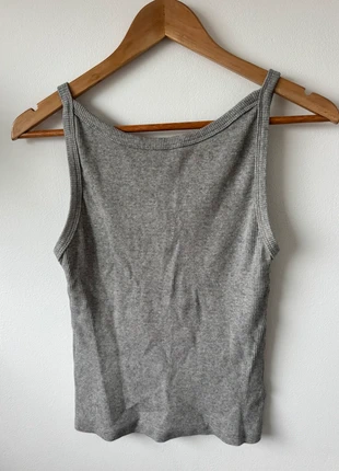 Zara grey ribbed vest basic top, brand: Zara, condition: Very good, size: M / 10, £5.00, £5.95 includes Buyer Protection