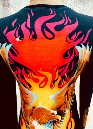 🔥🦅 Flash Sale! Rare Vintage 2001 Custo Barcelona Eagle Flames Sequins Sacred Heart Top M, marca: Custo Barcelona, estado: Muy bueno, tamaño: M / 38 / 10, 35,00 €, 36,75 € Protección al comprador incluida