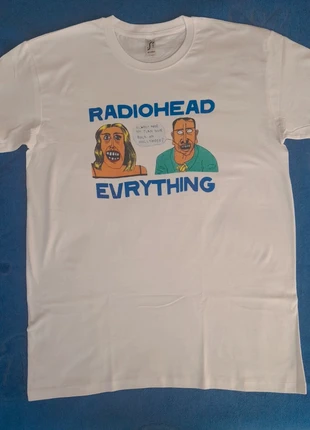 T-shirt unisex Radiohead Evrything Hollywood taglia M-L, marca: sol's, estado: Muito bom, tamanho: M, €19.00, €20.65 inclui Proteção do Comprador