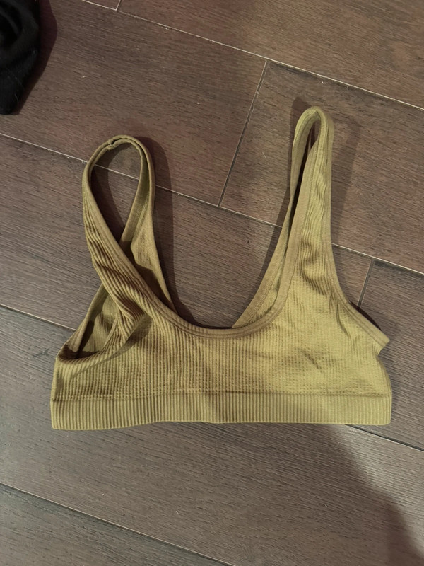 Olive green bra top 2