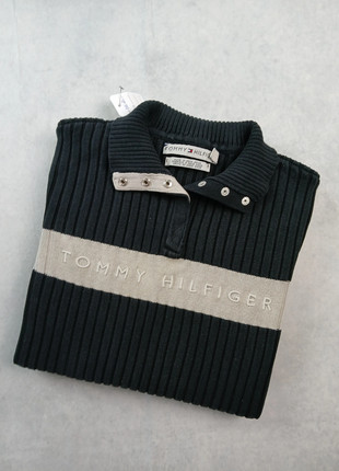 Pull côtelé Tommy Hilfiger - Gris et beige - Taille L, brand: Tommy Hilfiger, condition: Very good, size: L, 16.00 €, 17.50 € includes Buyer Protection Pro