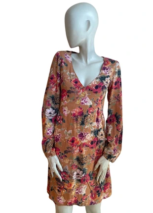 🌸 Robe fleurie décolleté V – La Redoute Création 🌿 | Taille 36, brand: La Redoute, condition: Very good, size: S / 36 / 8, €20.00, €21.70 includes Buyer Protection Pro