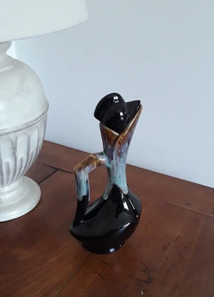 Carafe à liqueur vintage en grès flammes – style Art Déco, état: Très bon état, 15,00 €, 16,45 € Protection acheteurs incluse