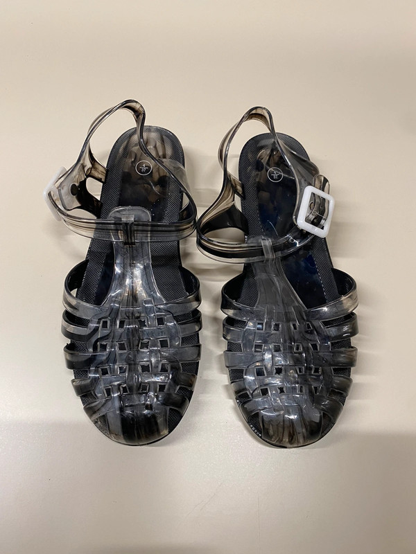 Women s Jelly Water Sandals Black Size 4