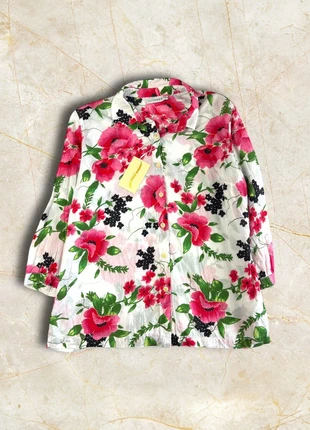 Chemise blouse vintage  voile de coton années 90s multicolore fleurs M 38, marke: Vintage Dressing, zustand: Sehr gut, größe: M / 38 / 10, 19,00 €, 20,65 € beinhaltet Vinted-Käuferschutz Pro