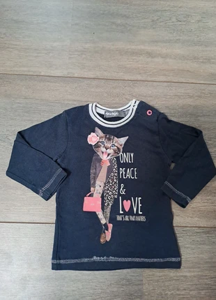 Longsleeve "Only Peace & Love," maat 68., brand: Dirkje, condizioni: Ottime, taglia: 6-9 mesi / 68 cm, €9.95, €11.15 include la Protezione acquisti