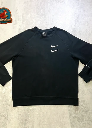 Nike Black Sweatshirt – Double Swoosh Edition, marca: Nike, estado: Muy bueno, tamaño: L, 16,99 €, 18,54 € Protección al comprador incluida