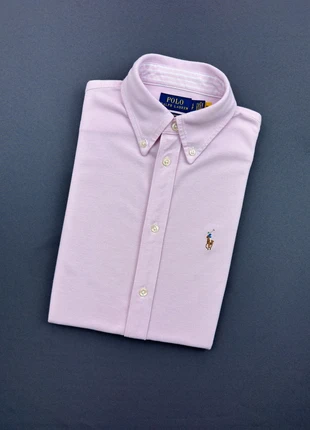 Chemise Femme en Coton - Knit Oxford - Unie Rose - Logo brodé Multicolore Ralph Lauren - Taille XXS, brand: Ralph Lauren, condition: Very good, size: XXS / 32 / 4, €59.00, €62.65 includes Buyer Protection Pro