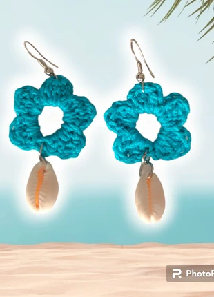 Orecchini con conchiglie , condizioni: Nuovo senza cartellino, €6.00, €7.00 include la Protezione acquisti