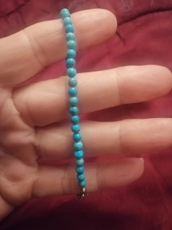 Bracelet en perles de turquoise 5