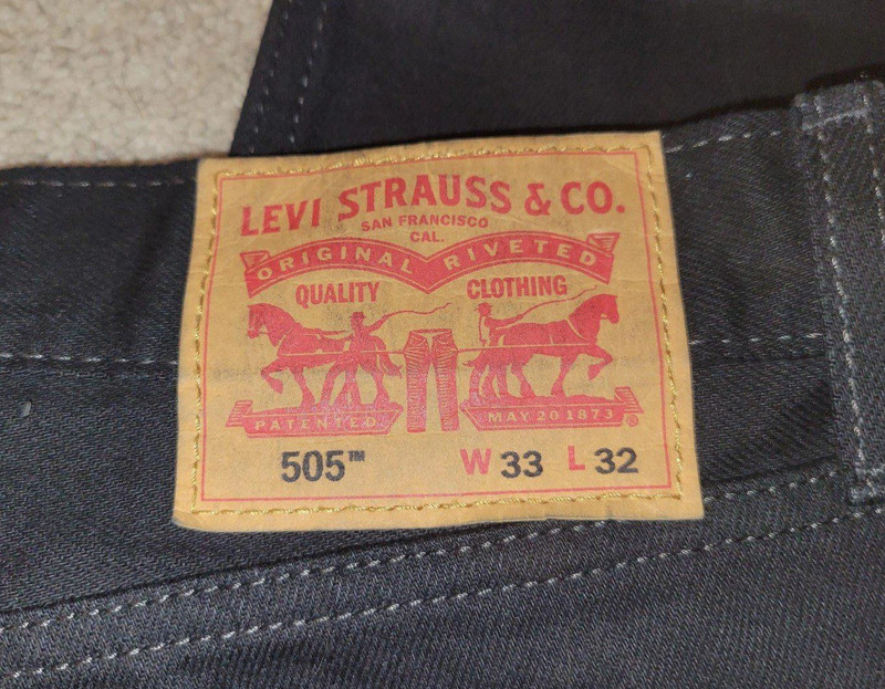 Levi'S 505 Regular Black 33x32 4