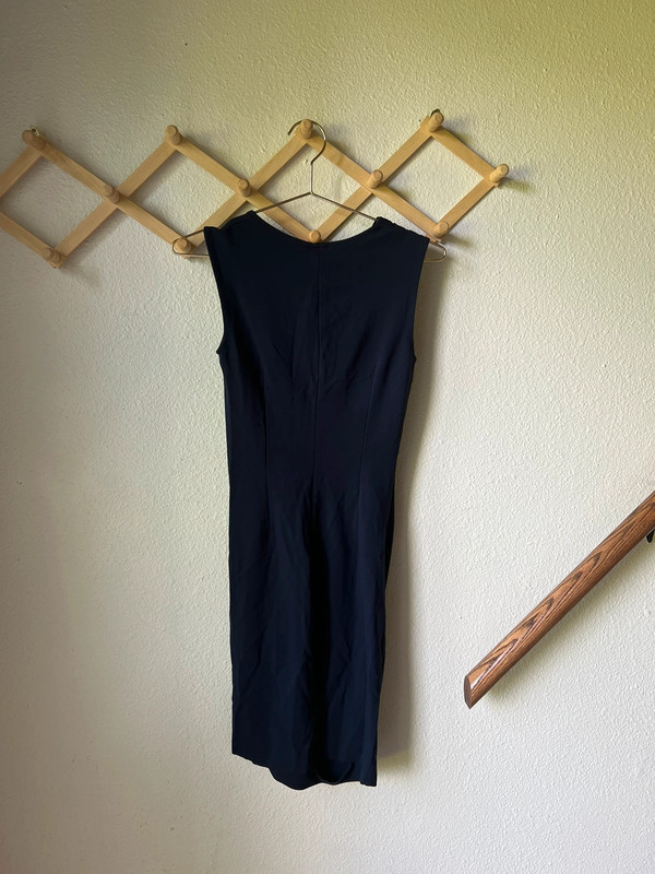 H&M blue fitted midi dress size xs 5