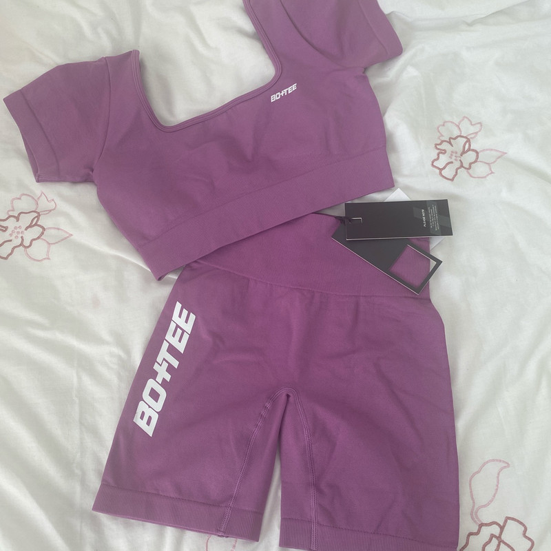 Bo+Tee purple Elevate gym set