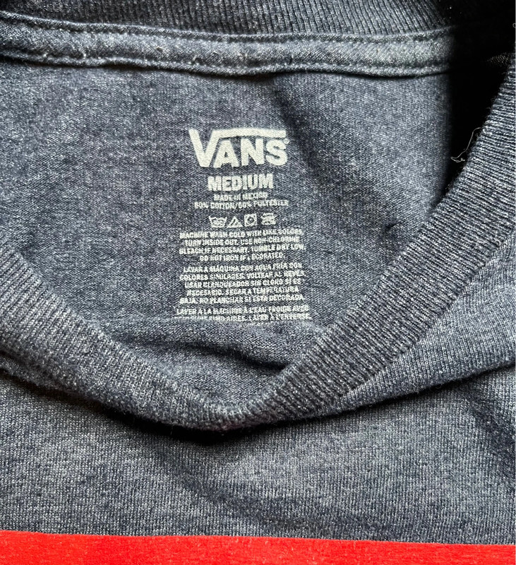 Grey and Red Vans T-Shirt 3