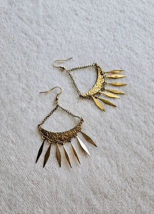 Boucles d'oreilles pendant crochet dore uni hippy boheme boho gipsy chic, brand: Moa, condition: New without tags, €3.00, €3.85 includes Buyer Protection