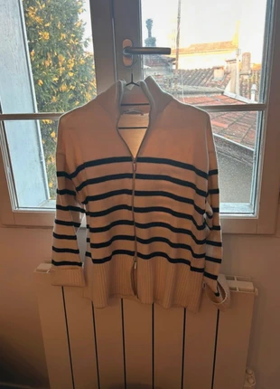 Pull Zara marinière à Zip, merk: Zara, staat: Heel goed, maat: S / 36 / 8, € 12,00, € 13,30 inclusief Kopersbescherming