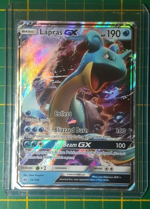 Carte Pokémon Lokhlass / Lapras GX 35/149 Ultra Rare SL01 Set Soleil & Lune EN, marke: Pokémon, zustand: Sehr gut, 5,00 €, 5,95 € beinhaltet Vinted-Käuferschutz Pro