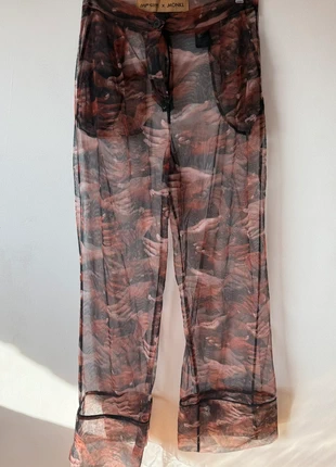 Pantalon semi-transparent Monki édition spéciale – motif mains, marca: Monki, estado: Nuevo sin etiquetas, tamaño: M / 38 / 10, 20,00 €, 21,00 € Protección al comprador incluida