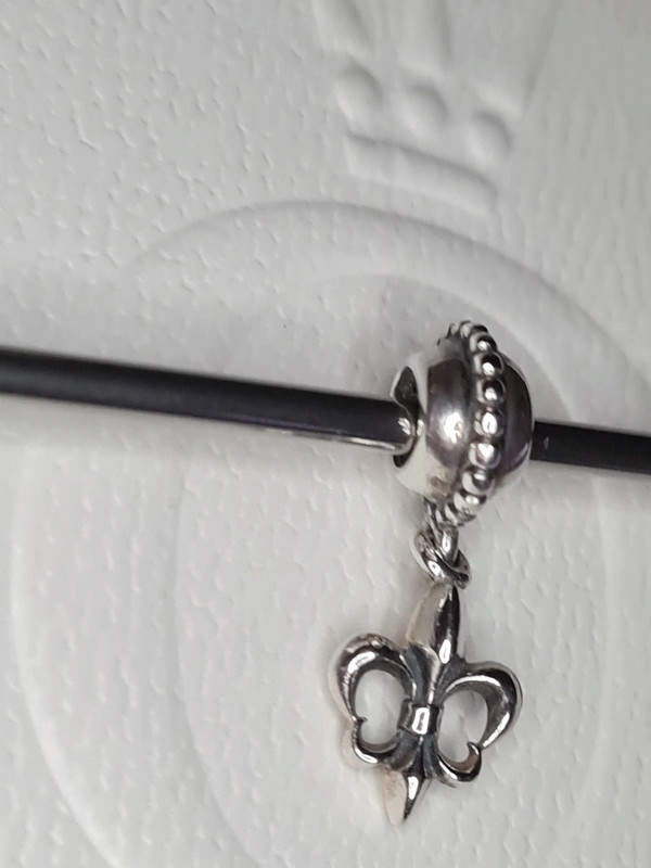 Pandora fleur de lis dangle charm clearance