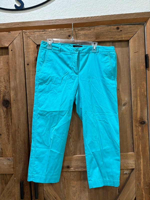 Turquoise capris 1