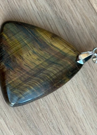 Sterling silver & tigers eye pendant, brand: Silver, condition: New without tags, £9.00, £10.15 includes Buyer Protection