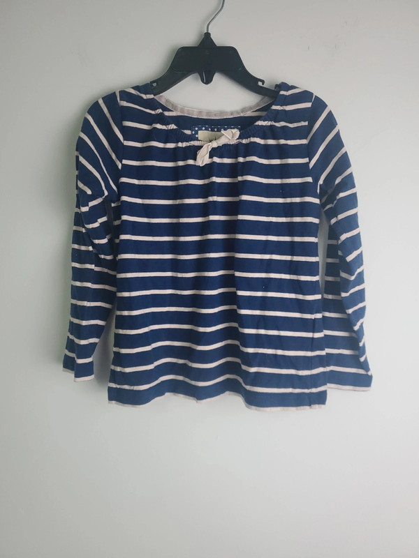 Mini Boden Girls Striped Top Size 3-4Y 1