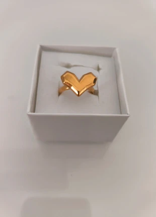 Anello cuore regolabile in acciaio inossidabile, condizioni: Nuovo senza cartellino, taglia: Regolabile, €3.00, €3.85 include la Protezione acquisti