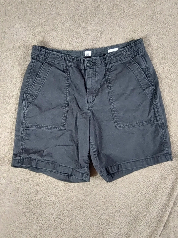 Gap Girlfriend Chino Shorts Gray 1