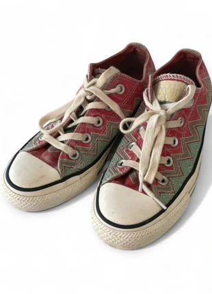 Chaussures Converse x Missoni vert et rouge - Taille 36,5, marque: Converse x Missoni, état: Très bon état, taille: 36.5, 29,00 €, 31,15 € Protection acheteurs incluse