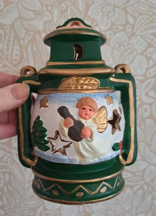 Kerst lantaarn Waxinelichthouder met engel, staat: Goed, € 4,00, € 4,90 inclusief Kopersbescherming