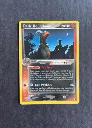 Dark houndoom 37/109, brand: Pokémon, condition: Satisfactory, €4.50, €5.43 includes Buyer Protection Pro