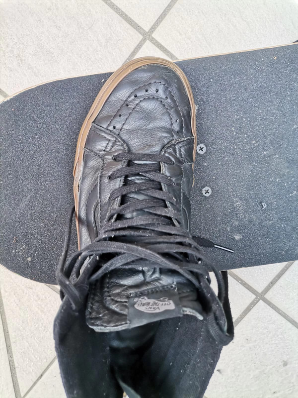 Vans sk8 hi pelle hotsell