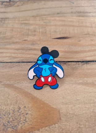 Walt Disney's Mickey Mouse (Stitch Themed) Pin Badge, brand: Disney, condition: New without tags, £3.00, £3.85 includes Buyer Protection Pro