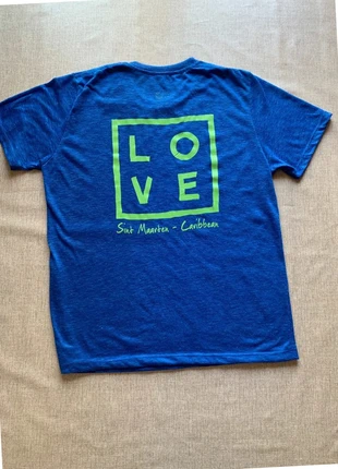 Camiseta verano hombre - Caribe Sant Marteen - Azul- talla S., staat: Heel goed, maat: S, € 3,00, € 3,85 inclusief Kopersbescherming