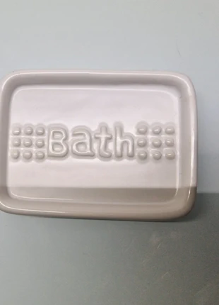 Portasapone bath in Ceramica Bianca, marke: Ceramic, zustand: Sehr gut, 10,00 €, 11,20 € inklusive Vinted-Käuferschutz