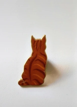 Spilla smaltata Gatto tigrato rosso, brand: spilla gatto, condizioni: Nuovo con cartellino, €5.00, €5.95 include la Protezione acquisti