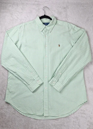 Chemise Ralph Lauren Classic Fit – Vichy vert et blanc – Taille XL – 100 % coton, brand: Ralph Lauren, condition: Very good, size: XL, €27.00, €29.05 includes Buyer Protection