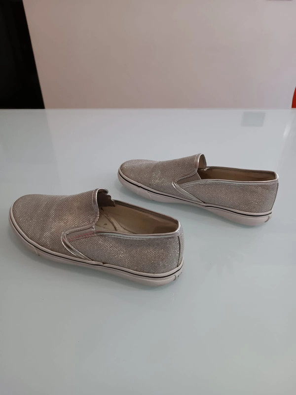Scarpe argentate basse discount
