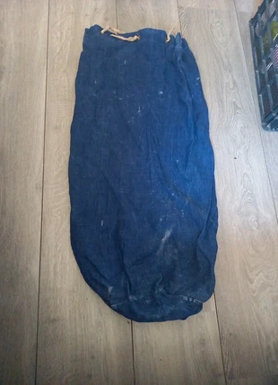 Sac militaire de paquetage vintage en jean 92 cm sur 49 cm, état: Bon état, 100,00 €, 105,70 € Protection acheteurs incluse