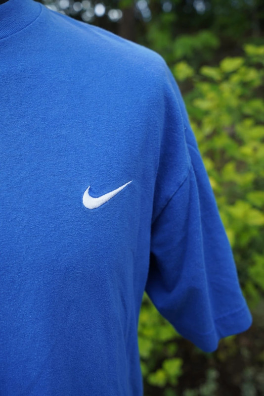 Nike niebieski t-shirt męski koszulka M L 4