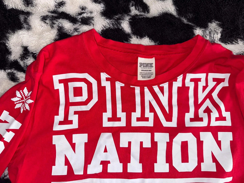 Victoria secret pink long sleeve crop top winter edition 5