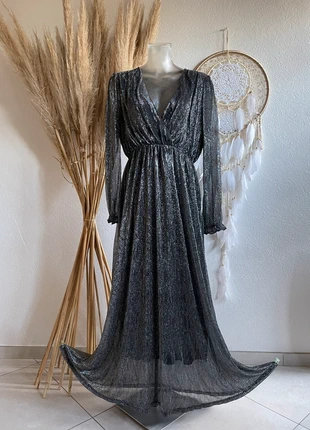 Robe longue habillée noir argenté taille 40, marque: Robe, état: Très bon état, taille: L / 40 / 12, 39,99 €, 42,69 € Protection acheteurs (Pro) incluse