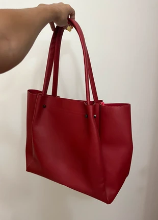 Borsa rossa in pelle, marke: Piazza Italia, zustand: Neu, 19,00 €, 20,65 € inklusive Vinted-Käuferschutz