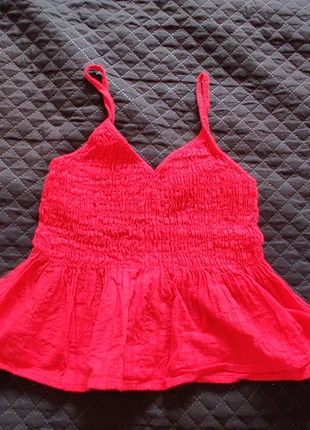 Top Shein rojo fruncido - Perfecto para el verano!, marque: Shein, état: Très bon état, taille: S / 36 / 8, 5,50 €, 6,48 € Protection acheteurs incluse