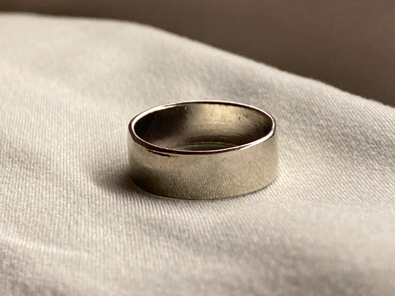 Simple Band Silver Ring 1