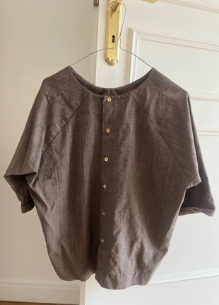 Blouse taupe à carreaux Paul & Joe T1, brand: Paul & Joe, condizioni: Discrete, taglia: S / IT 40 / EU 36, €15.00, €16.45 include la Protezione acquisti