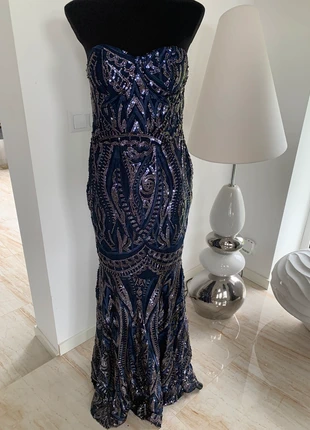 Nieuw avondjurk galajurk jurk šaty suknelė dress robe vestir vestito vestido Kleid sukienka, staat: Nieuw zonder prijskaartje, maat: L / 40 / 12, € 53,00, € 56,35 inclusief Kopersbescherming