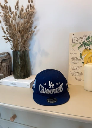 Los Angeles Dodgers Champions Patch 9FIFTY Dark Royal/Gray Snapback - New Era, brand: New Era, condition: New with tags, size: One size, £20.00, £21.70 includes Buyer Protection